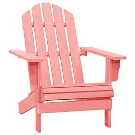 vidaXL Garden Adirondack Chair Solid Fir Wood Pink