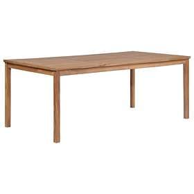 vidaXL Garden Table 200x100x77 cm Solid Teak Wood