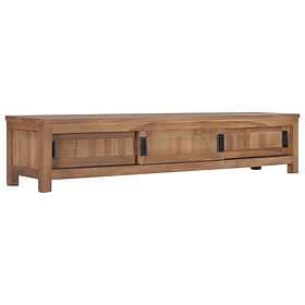 vidaXL TV Cabinet 150x30x30 cm Solid Teak Wood