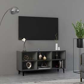 vidaXL TV Cabinet with Metal Legs Grey 103.5x30x50 cm