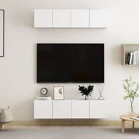 vidaXL TV Cabinets 4 pcs White 60x30x30 cm Chipboard