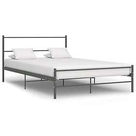 vidaXL Bed Frame Grey Metal 160x200 cm