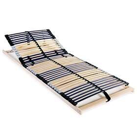 vidaXL Slatted Bed Base with 42 Slats 7 Zones 70x200 cm