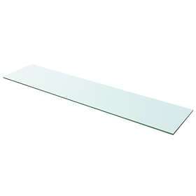 vidaXL Shelf Panel Glass Clear 110x25 cm