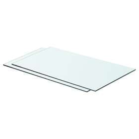 vidaXL Shelves 2 pcs Panel Glass Clear 60x30 cm