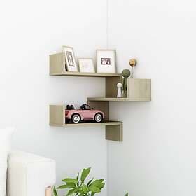 vidaXL Wall Corner Shelf Sonoma Oak 40x40x50 cm Chipboard