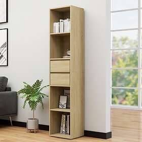 vidaXL Book Cabinet Sonoma Oak 36x30x171 cm Chipboard