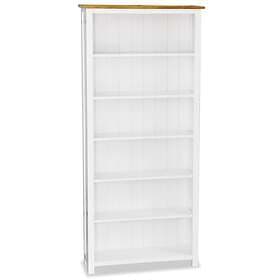 vidaXL 6-Tier Bookcase 80x22.5x170 cm Solid Oak Wood