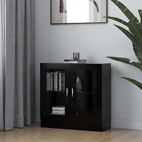 vidaXL Vitrine Cabinet Black 82.5x30.5x80 cm Chipboard