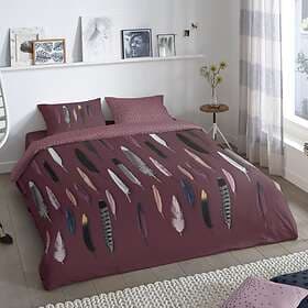 Good Morning Duvet Cover Feathers 135x200 cm Bordeaux