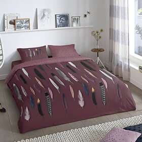 Good Morning Duvet Cover Feathers 140x200/220 cm Bordeaux