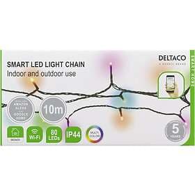 Deltaco Smart RGB LED Lys Streng 80L (10m)