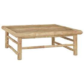 vidaXL Coffee Table Black 65x65x30 Cm Bambu