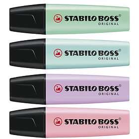 Stabilo Boss Original Pastel Överstrykningspennor 4-pack