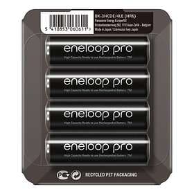 Panasonic Eneloop Pro BK-3HCDE AA 2500 mAh 4-pack