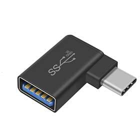 NÖRDIC OTG-C14 USB C (angled) - USB A 3.1 M-F Adapter