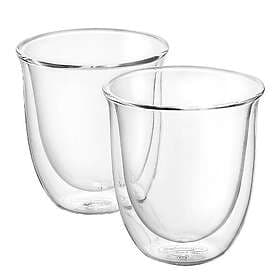 DeLonghi Double Wall Latte Glas 19cl 2-pack