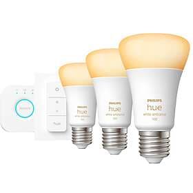 Philips Hue White Ambiance LED Starter Pack E27 A60 2200K-6500K 1100lm 8W 3-pack