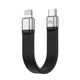 NÖRDIC Flat USB C - Lightning Adapter 0.14m