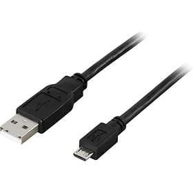 Deltaco USB A - USB Micro-B 2.0 0.5m