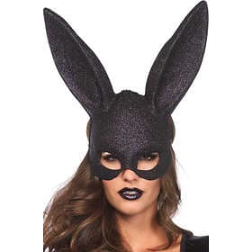 Leg Avenue Black Glitter Rabbit Mask