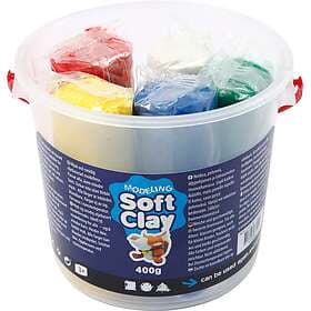 Soft Clay Modellera Grundfärger 400g