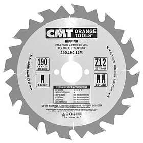 CMT Sågklinga för trä 290; 190x2.6x30; Z12; 20°