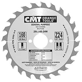 CMT Sågklinga för trä 291; 160x2.2x30; Z24; 15°