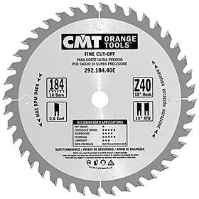 CMT Sågklinga för trä 292; 184x2.6x16; Z40; 15°