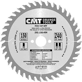 CMT Sågklinga för trä 292; 150x2.4x20; Z40; 15°