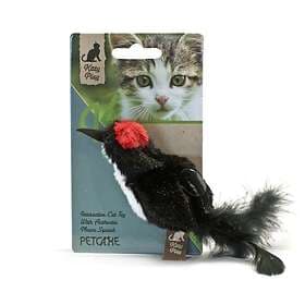 Kitty Play Squeaking Black Bird 10cm