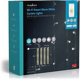 Nedis Smart Life Curtain Warm White 200L 3x3m