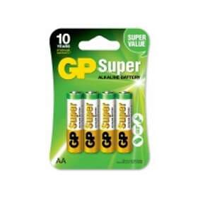 GP Batteries Super Alkaline AA-batteri, LR6, 4-pack