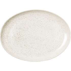 Broste Copenhagen Nordic Vanilla Oval Tallerken 26,5x35,5cm