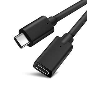 NÖRDIC 2.4A USB C - USB C M-F 2.0 0.5m