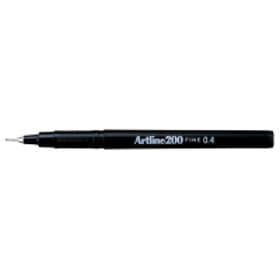 Artline 200 Fineliner Fine 0.4mm (svart)