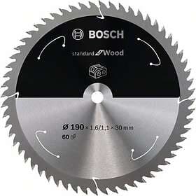 Bosch Sågklinga Standard for Wood 190×1.6/1.1×30mm 60T