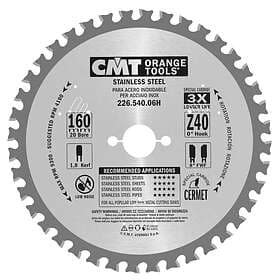 CMT Orange Tools Sågklinga Stainless Steel stål 160x1.8x20 T40 226.540.06H