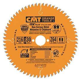 CMT Orange Tools Sågklinga fintandad NE Neg Alu/Plast 216x2.2x30 T64 276.216.64M