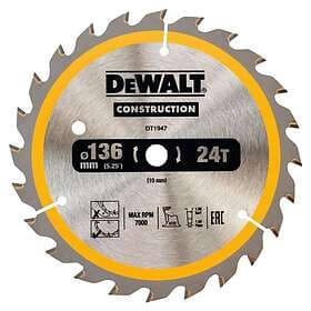 Dewalt DT1947-QZ Sågklinga 136 x 10 mm, 24T