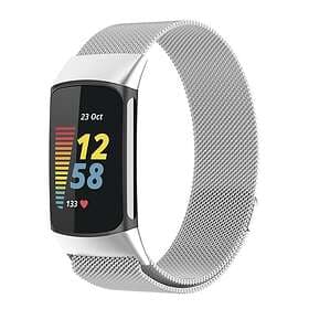 Milanese Loop-armband till Fitbit Charge 5 Silver