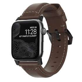 Nomad Apple Watch 42/44mm/Apple Watch Ultra Armband Traditional Strap Black/Rust