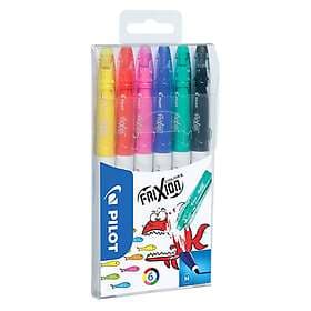 Pilot Frixion Colors 6-pack Raderbara Tuschpennor (3 år+)