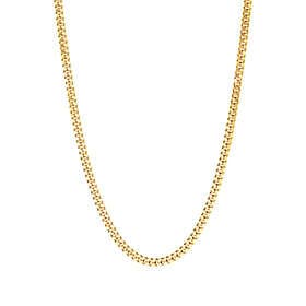 IX Studios Curb Chain förgyllt-Halsband Längd 45 cm Unisex 22 kt. forgyldt 925 s