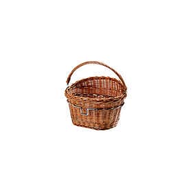 KLICKfix Korg Weiden Basket Pilflätad till Brun styrmontering 40x30x31 cm 18 lit