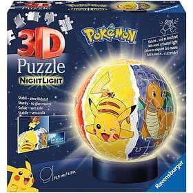 Ravensburger 3D Pussel Pokémon med nattlampa 74 bitar