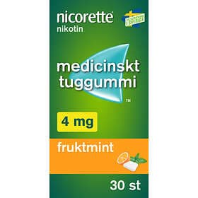 Nicorette Fruktmint Tuggummi 4mg 30stk