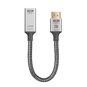 NÖRDIC Active 32.4Gbps DisplayPort - HDMI 0.2m