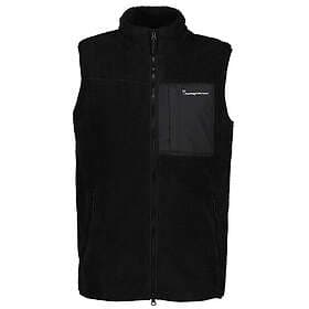 Knowledge Cotton Teddy Fleece Vest M Black Jet (Storlek L)