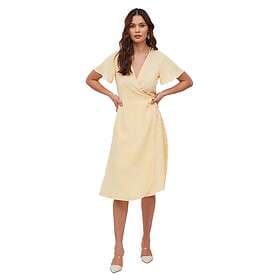 Vila Ovie Wrap Short Sleeve Midi Dress (Dame)